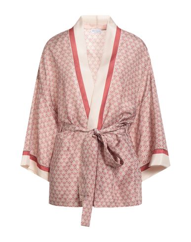 Brunello Cucinelli Woman Top Beige Size Xl Silk, Brass