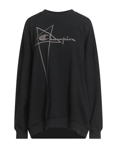 Rick Owens X Champion Woman Sweatshirt Black Size L Cotton