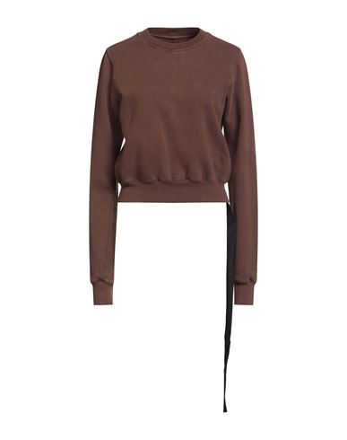 Rick Owens Drkshdw Drkshdw By Rick Owens Woman Sweatshirt Brown Size S Cotton In Brown