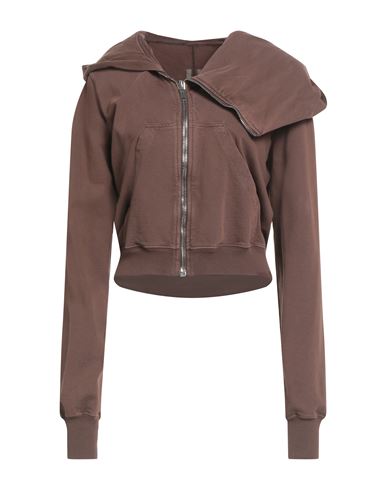 Rick Owens Drkshdw Drkshdw By Rick Owens Woman Sweatshirt Brown Size S Cotton In Brown