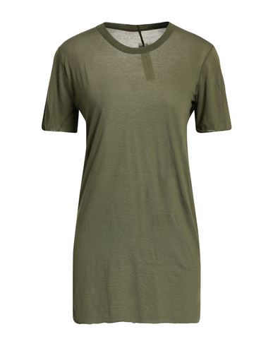 Rick Owens Man T-shirt Military Green Size S Cotton In Green