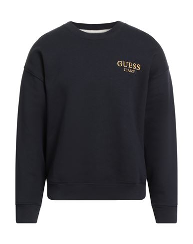 Guess Man Sweatshirt Midnight Blue Size Xs Cotton, Polyester