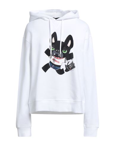Dsquared2 Woman Sweatshirt White Size S Cotton, Elastane In White