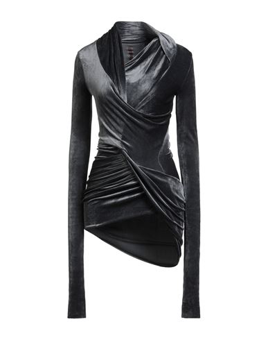 Rick Owens Lilies Woman Top Grey Size 4 Viscose, Cotton, Polyamide In Black