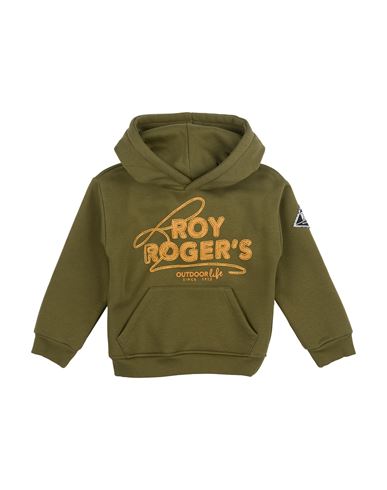 Roy Rogers Roÿ Roger's Toddler Boy Sweatshirt Military Green Size 7 Cotton, Polyester In Green