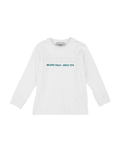 Iceberg Toddler Boy T-shirt White Size 5 Cotton In White