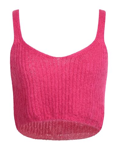 Vicolo Woman Top Fuchsia Size Onesize Acrylic, Polyamide, Mohair Wool In Pink