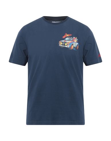 Mc2 Saint Barth Après-ski Collection Crypto Puppets Man T-shirt Navy Size M Cotton In Blue