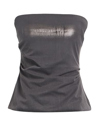 Rinascimento Woman Top Grey Size L Polyester, Viscose, Elastane In Gray