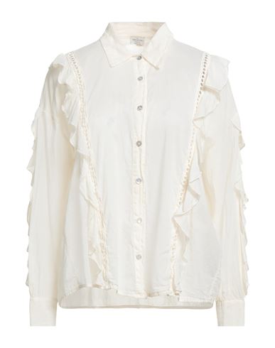 Rebel Queen By Liu •jo Woman Shirt Off White Size L Cotton