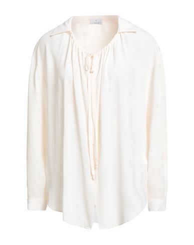 Rebel Queen By Liu •jo Woman Shirt Off White Size S Acetate, Silk