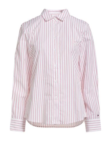 Tommy Hilfiger Woman Shirt Pink Size 6 Cotton