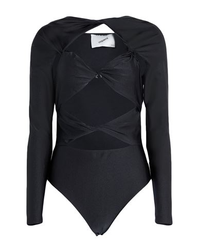 Coperni Woman Bodysuit Black Size S Polyamide, Elastane In Black