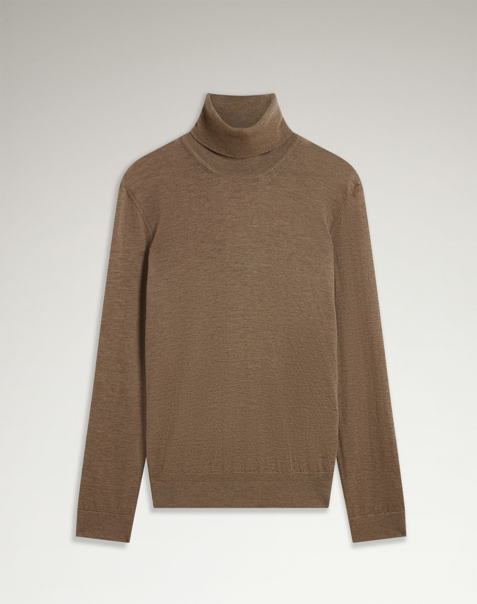 Dunhill Superfine Cashmere Roll Neck Jumper In Sand