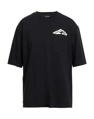 Dsquared2 Man T-shirt Black Size L Cotton