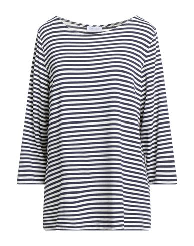 Gran Sasso Woman T-shirt Navy Size 16 Cotton
