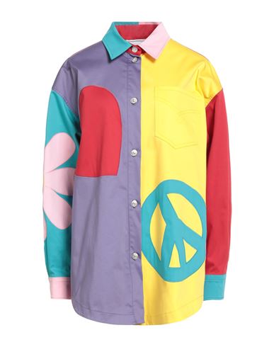 Moschino Graphic-print Panelled Shirt In Multi