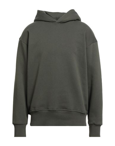 Why Not Brand Man Sweatshirt Military Green Size Xl Cotton, Polyester In Green