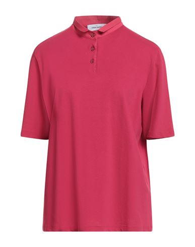 Gran Sasso Woman Polo Shirt Garnet Size 16 Cotton, Elastane, Polyamide In Pink