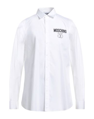 Moschino Couture Man Shirt White Size 16 Cotton In White