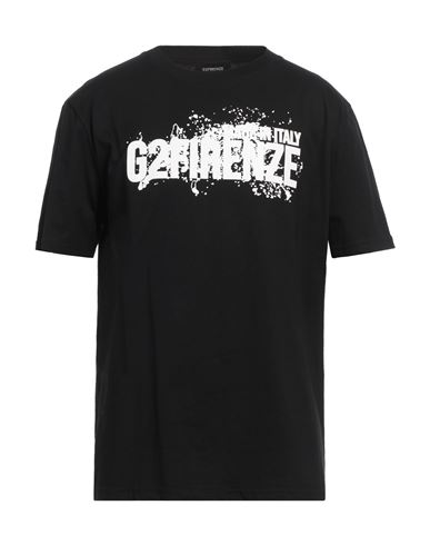 G2firenze Man T-shirt Black Size Xs Cotton In Black