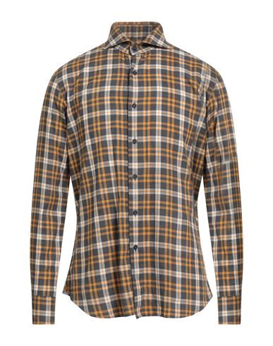 Xacus Man Shirt Yellow Size 15 ¾ Cotton In Multi