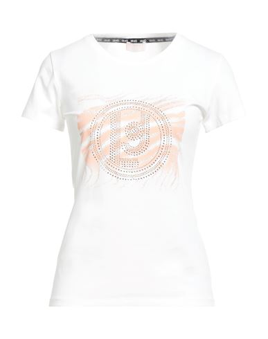Liu •jo Better Woman T-shirt White Size Xxs Cotton, Elastane In White