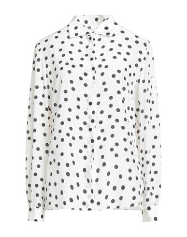 Dolce & Gabbana Woman Shirt Ivory Size 12 Silk In White