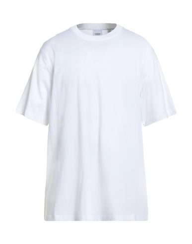 Burberry Man T-shirt White Size L Cotton In White