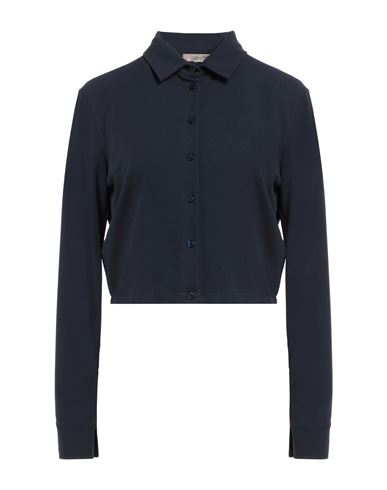 No-nà Woman Shirt Midnight Blue Size S Polyester, Elastane In Blue