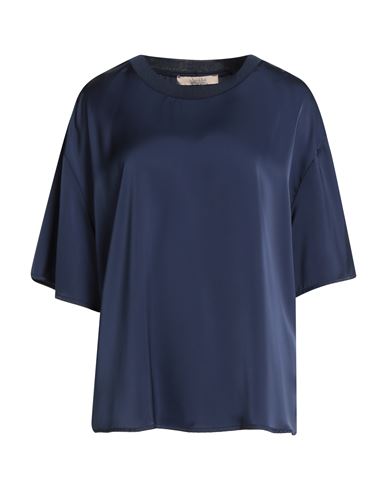 No-nà Woman Top Navy Size L Polyester In Blue