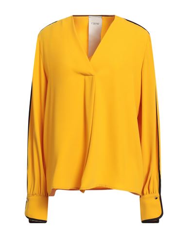 Rame Woman Top Mandarin Size 3 Polyester In Yellow