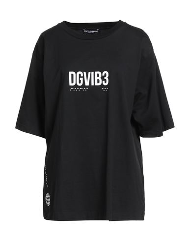 Dolce & Gabbana Woman T-shirt Black Size Xl Cotton