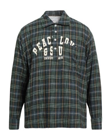 Universal Works Man Shirt Green Size M Cotton In Green