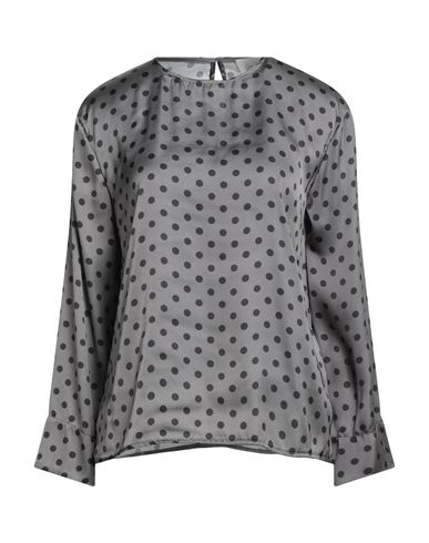 Souvenir Woman Top Grey Size M Polyester, Elastane In Gray