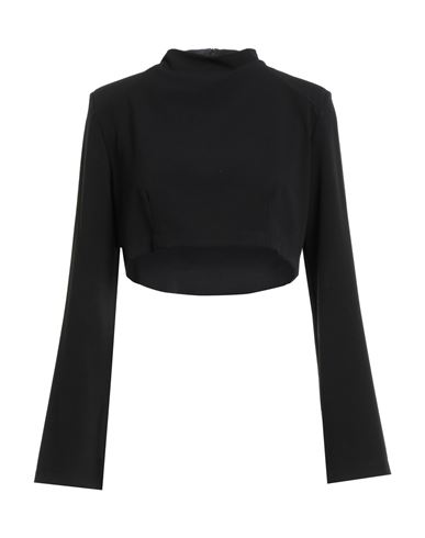 Souvenir Woman Top Black Size M Polyester, Viscose, Elastic Fibres In Black