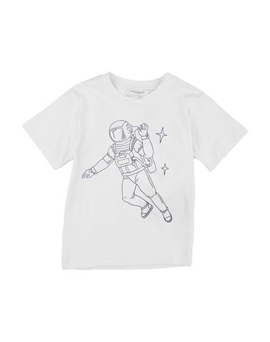 Paolo Pecora Toddler Boy T-shirt White Size 4 Cotton In Blue