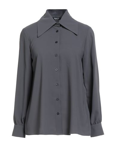 Siste's Woman Shirt Grey Size L Polyester In Gray