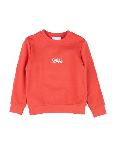 Gaudì Jeans Toddler Boy Sweatshirt Orange Size 4 Cotton In Orange