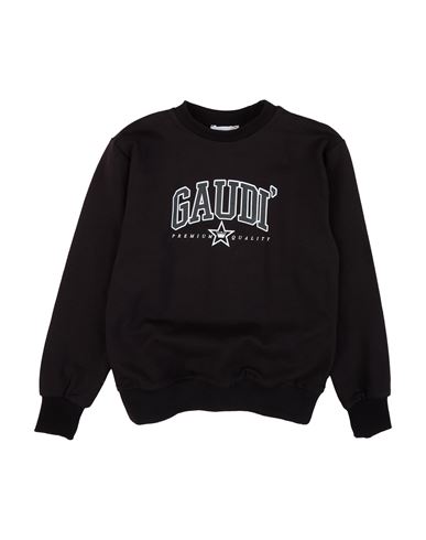 Gaudì Toddler Boy Sweatshirt Black Size 6 Cotton, Elastane In Black