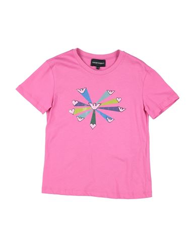Emporio Armani Toddler Girl T-shirt Pink Size 6 Cotton In Pink