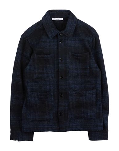 Paolo Pecora Toddler Boy Shirt Midnight Blue Size 6 Acrylic, Polyester, Virgin Wool In Blue