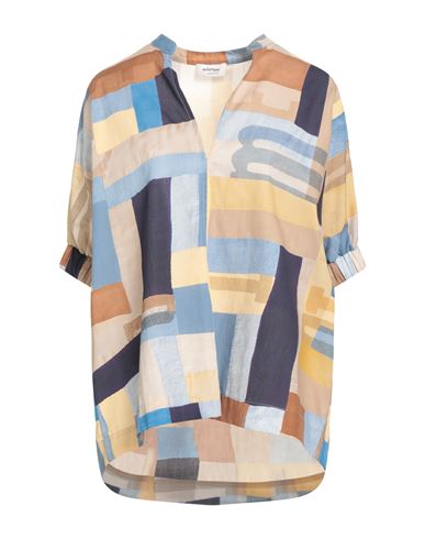 Ottod'ame Woman Top Beige Size 10 Cotton In Sand