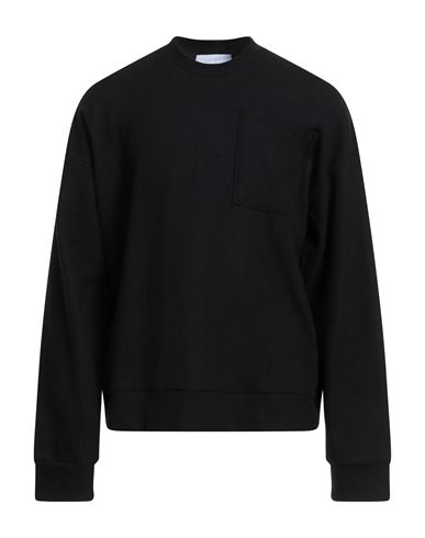 Costumein Man Sweatshirt Black Size Xl Virgin Wool, Polyamide In Black