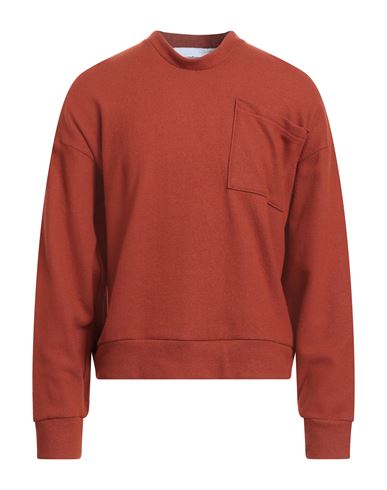Costumein Man Sweatshirt Rust Size Xs Virgin Wool, Polyamide In Red