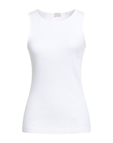Massimo Alba Woman Tank Top White Size L Cotton In White