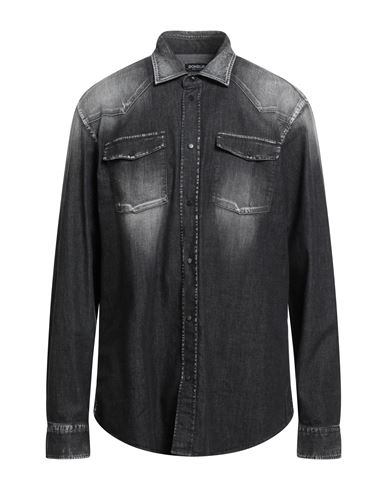 Jeanshemd Herren Schwarz XL Herren