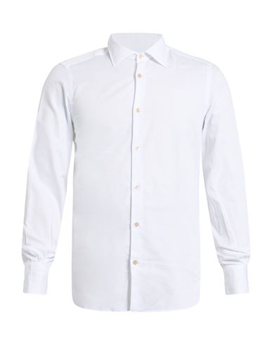 Boglioli Long-sleeved Cotton Shirt In White