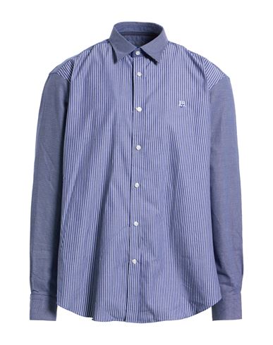 Harmont & Blaine Jeans Man Shirt Blue Size Xxl Cotton In Blue