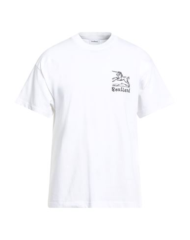 Soulland Man T-shirt White Size L Organic Cotton